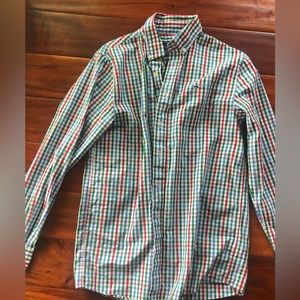Vineyard vines plaid button down shirt